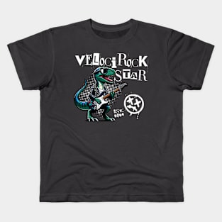 Veloci Rock Star Dinosaur Rockstar Kids T-Shirt